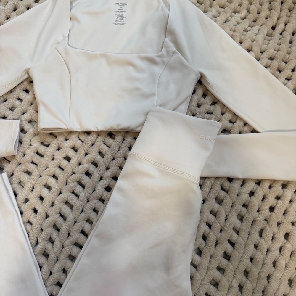 Girlfriend Collective Cream Long Sleeve Set